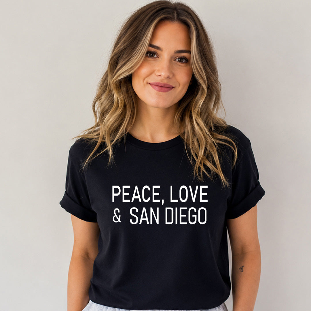 Peace Love & San Diego - Bella Canvas
